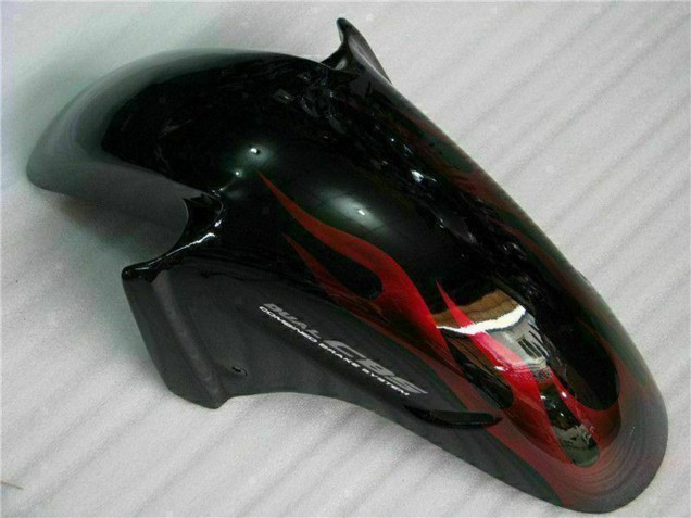 1996-2007 Honda CBR1100XX Blackbird Abs Motorcycle Fairing - Glossy Black Red Flame Canada