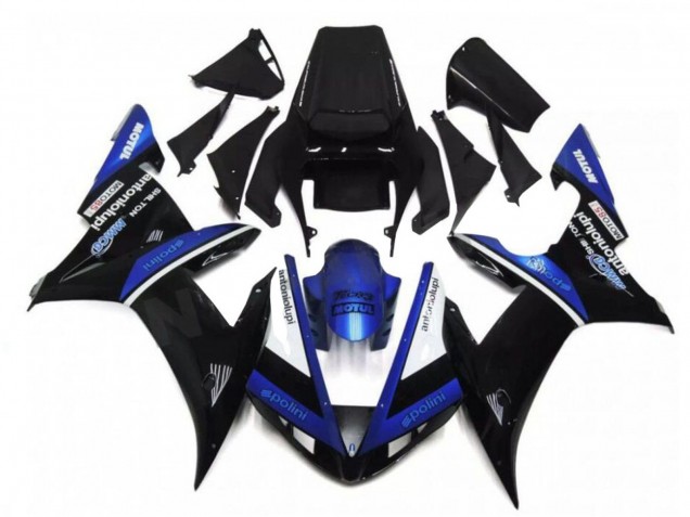 2002-2003 Yamaha YZF R1 Motorcycle Fairings - Black White Blue Canada