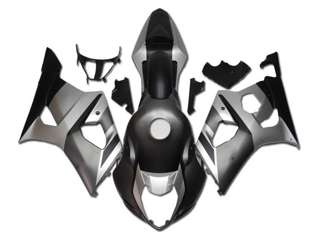 2003-2004 Suzuki GSXR 1000 Motorcycle Fairings - Silver Grey Black Canada