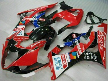 2003-2004 Suzuki GSXR 1000 Motorcycle Fairings - Red Black Blue Yoshimura Canada