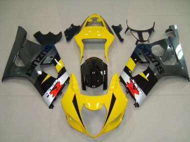 2003-2004 Suzuki GSXR 1000 Motorcycle Fairings - Yellow Silver Grey Black Red Canada