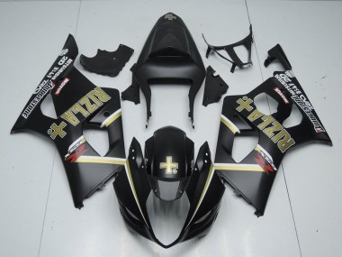 2003-2004 Suzuki GSXR 1000 Motorcycle Fairings - Matte Black Rizla Canada
