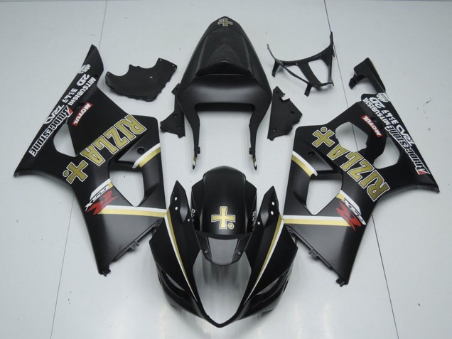 2003-2004 Suzuki GSXR 1000 Motorcycle Fairings - Matte Black Rizla Canada