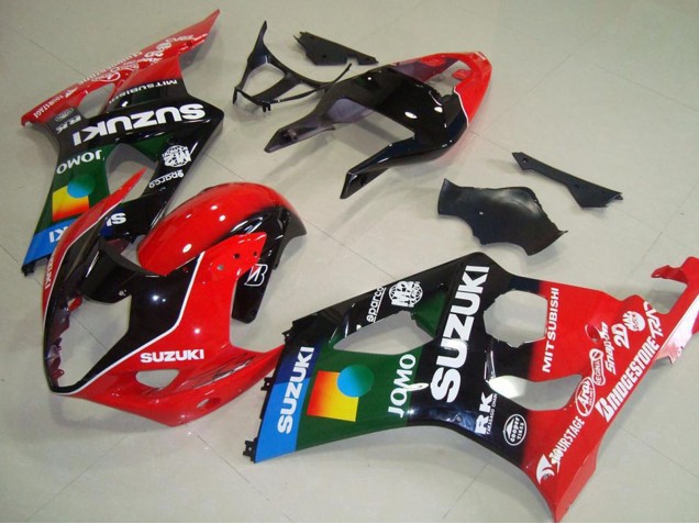 2003-2004 Suzuki GSXR 1000 Motorcycle Fairings - Red Black Blue Green JOMO Pepephone Canada