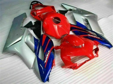 2004-2005 Honda CBR1000RR Motorcycle Fairings - Silver Red Blue Black Stripe Canada