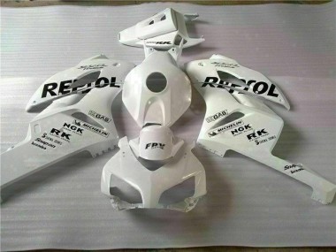 2004-2005 Honda CBR1000RR Motorcycle Fairings - White Black Repsol Canada