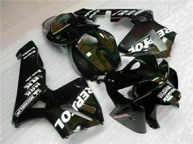 2005-2006 Honda CBR600RR Motorcycle Fairings - Black Repsol Canada