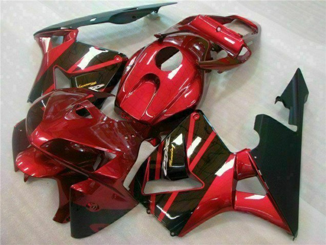 2005-2006 Honda CBR600RR Bike Fairings - Red Black Canada