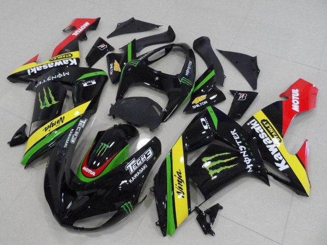2006-2007 Kawasaki ZX10R Motorcycle Fairings - Glossy Black Red Yellow Green Monster Canada