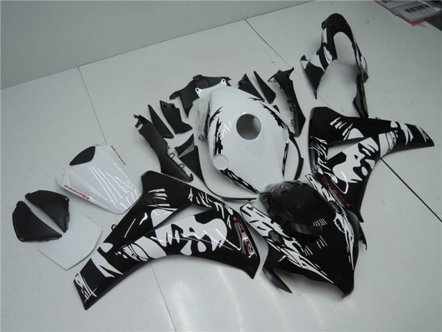 2008-2011 Honda CBR1000RR Abs Fairings - White Glossy Black Canada