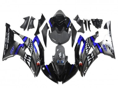 2008-2016 Yamaha YZF R6 Motorcycle Fairings - Blue Silver Grey Shark Canada