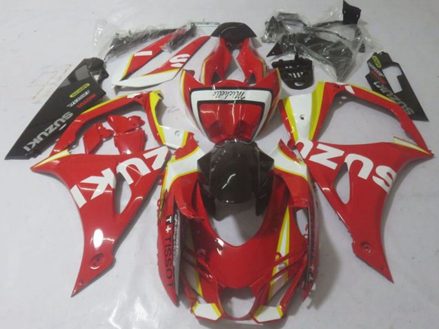 2017-2024 Suzuki GSXR 1000 Motorcycle Fairings - Red Yellow White Canada