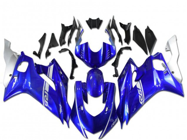 2017-2025 Yamaha YZF R6 Motorcycle Fairings - Blue Silver Canada