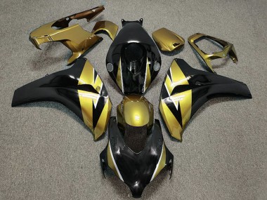 2008-2011 Honda CBR1000RR Motorcycle Fairing - Gold Glossy Black Canada