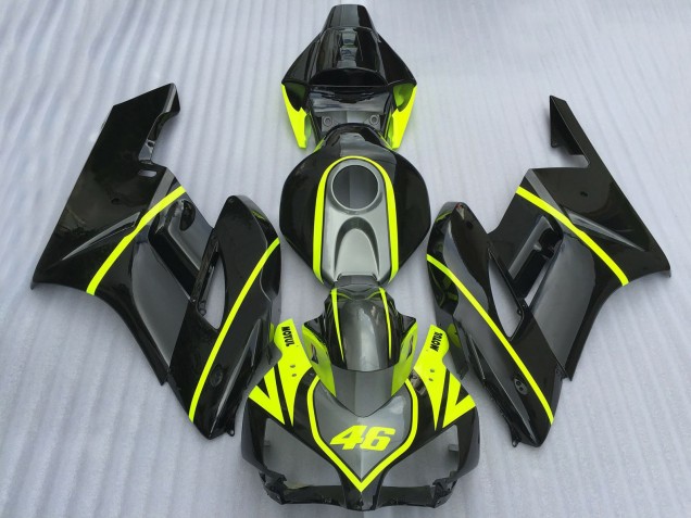 2004-2005 Honda CBR1000RR Motorcycle Fairings - Grey Black High Viz Yellow Motul 46 Canada