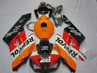 2004-2005 Honda CBR1000RR Motorcycle Fairings - Orange White Red Glossy Black Repsol 26 Canada