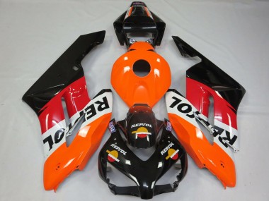 2004-2005 Honda CBR1000RR Motorcycle Fairings - Orange White Red Glossy Black Repsol Canada