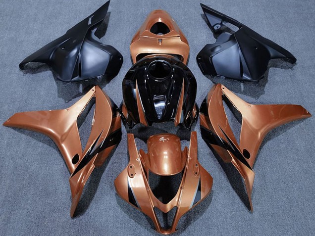 2009-2012 Honda CBR600RR Motorcycle Fairings - Candy Orange Glossy Black Canada