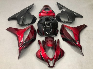 2009-2012 Honda CBR600RR Motorcycle Fairing - Red Glossy Black OEM Style Canada