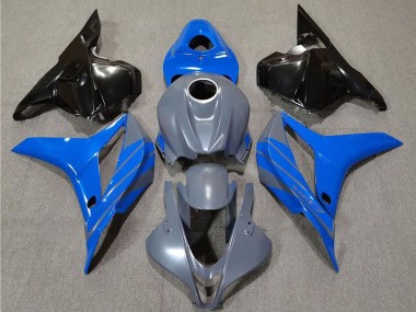 2009-2012 Honda CBR600RR Motorcycle Fairings - Grey Blue Glossy Black Canada