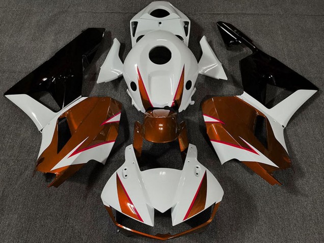 2013-2026 Honda CBR600RR Motorcycle Fairings - White Dark Orange Glossy Black Canada