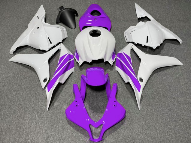2009-2012 Honda CBR600RR Motorcycle Fairings - White Purple Stripe Canada