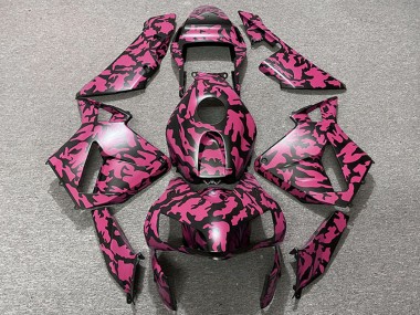 2003-2004 Honda CBR600RR Motorcycle Fairings - Red Black Camouflage Canada