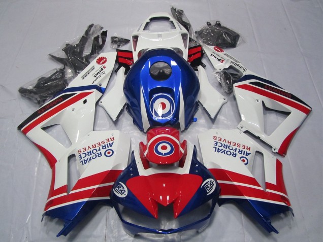 2013-2026 Honda CBR600RR Motorcycle Fairings - White Red Blue Royal Air Force Canada