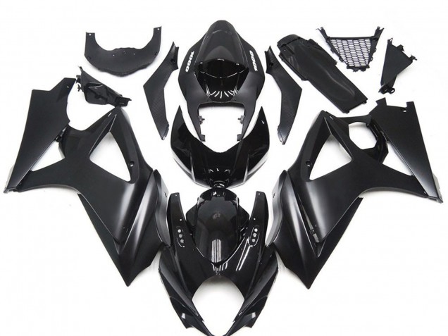 2007-2008 Suzuki GSXR 1000 Motorcycle Fairing Kits - Glossy Black Matte Black Canada