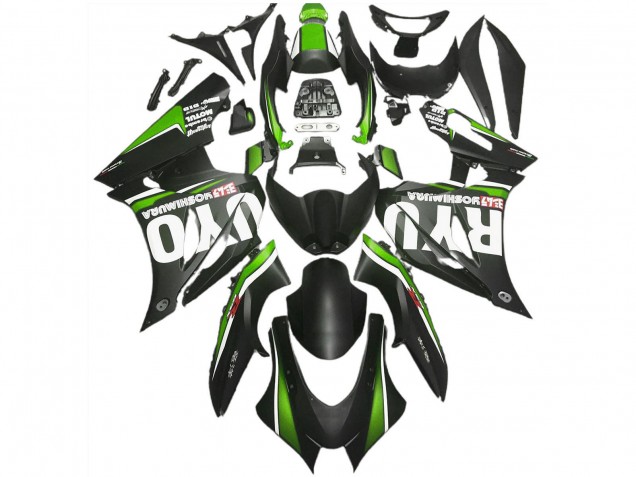 2017-2024 Suzuki GSXR 1000 Motorcycle Fairings - Matte Black Green Canada