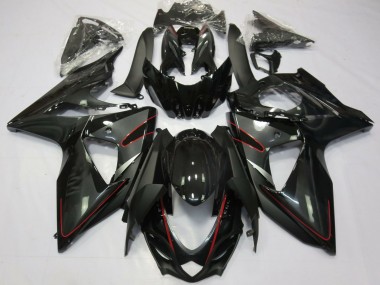 2009-2016 Suzuki GSXR 1000 Motorcycle Fairings - Glossy Black Red Canada