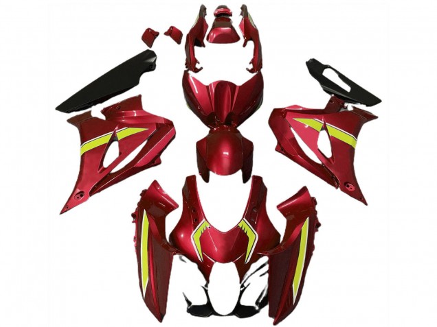 2017-2024 Suzuki GSXR 1000 Motorcycle Fairings - Red Yellow Style Canada
