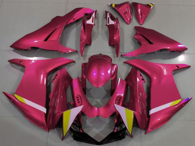 2011-2024 Suzuki GSXR 600 / GSXR 750 Motorcycle Fairings - Red White Yellow Canada