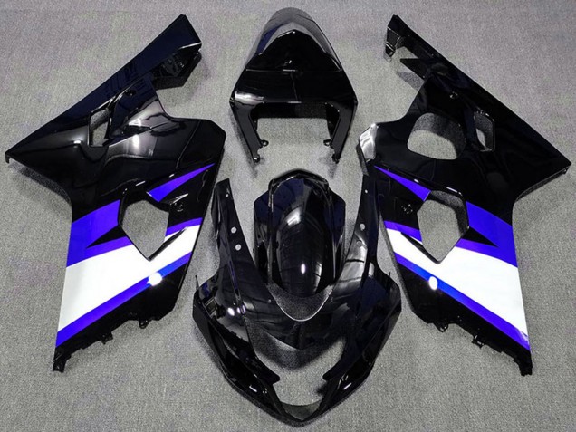 2004-2005 Suzuki GSXR 600 / GSXR 750 Motorcycle Fairings - Glossy Black Blue White Canada