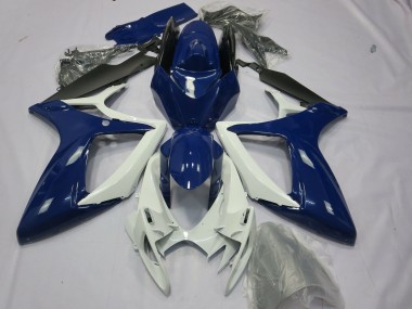 2006-2007 Suzuki GSXR 600 / GSXR 750 Motorcycle Fairings - Blue White Black Canada