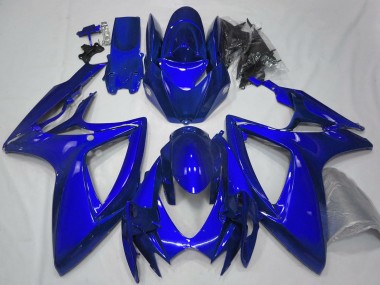 2006-2007 Suzuki GSXR 600 / GSXR 750 Motorcycle Fairings - Glossy Blue Plain Canada