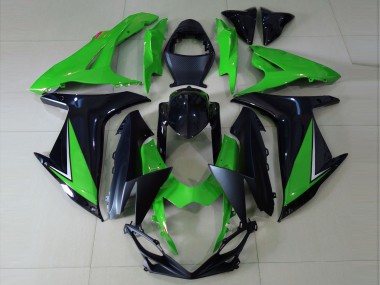 2011-2024 Suzuki GSXR 600 / GSXR 750 Motorcycle Fairings - Green Glossy Black Matte Black Canada