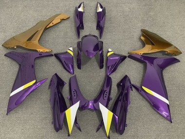 2011-2024 Suzuki GSXR 600 / GSXR 750 Motorcycle Fairings - Purple Gold White Yellow Canada