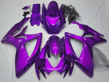 2006-2007 Suzuki GSXR 600 / GSXR 750 Motorcycle Fairings - Plain Glossy Purple Canada