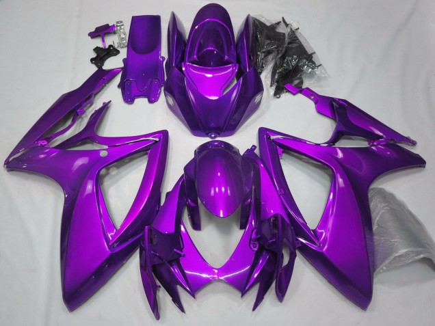 2006-2007 Suzuki GSXR 600 / GSXR 750 Motorcycle Fairings - Plain Glossy Purple Canada