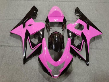 2004-2005 Suzuki GSXR 600 / GSXR 750 Motorcycle Fairings - Pink Glossy Black Canada