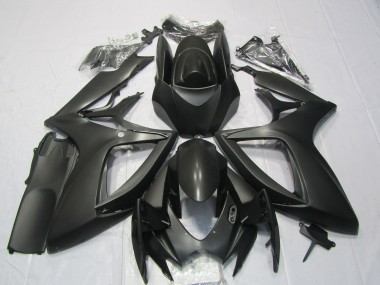 2006-2007 Suzuki GSXR 600 / GSXR 750 Motorcycle Fairings - Matte Black Canada