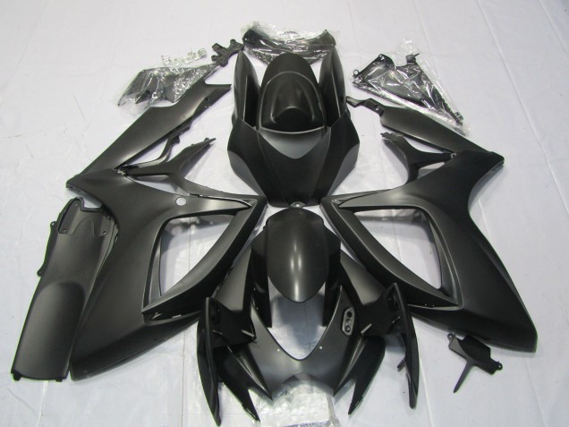 2006-2007 Suzuki GSXR 600 / GSXR 750 Motorcycle Fairings - Matte Black Canada