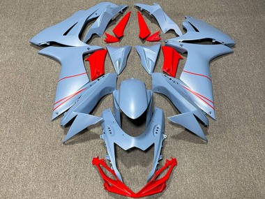 2011-2024 Suzuki GSXR 600 / GSXR 750 Motorcycle Fairings - Matte Sky Blue Red Canada