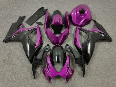 2006-2007 Suzuki GSXR 600 / GSXR 750 Motorcycle Fairings - Purple Black Canada