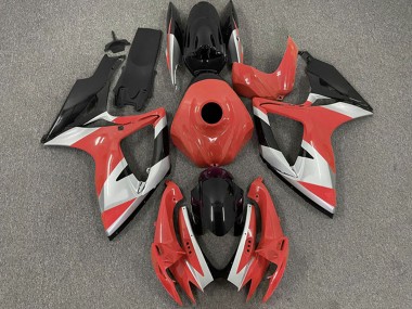 2006-2007 Suzuki GSXR 600 / GSXR 750 Motorcycle Fairings - Red Silver Black Canada