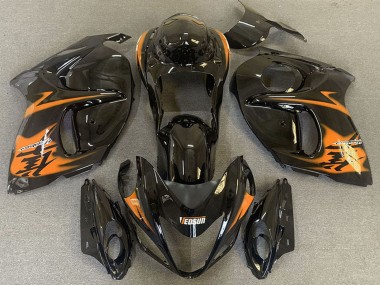 2008-2020 Suzuki GSXR 1300 Motorcycle Fairings - Glossy Black Orange Canada