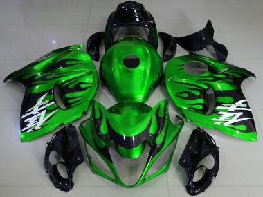 2008-2020 Suzuki GSXR 1300 Motorcycle Fairings - Glossy Green Black Canada