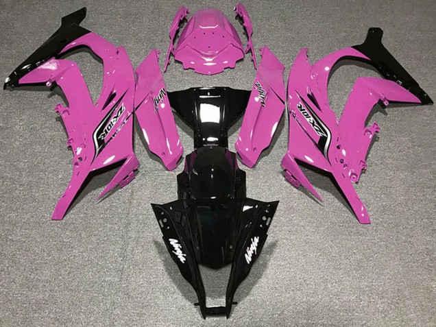 2011-2015 Kawasaki ZX10R Motorcycle Fairings - Pink Glossy Black Canada