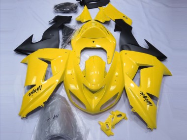 2006-2007 Kawasaki ZX10R Motorcycle Fairings - Yellow Black Canada